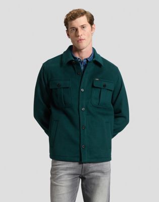 Relaxed Utility Wool Shirt in Ponderosa Pine