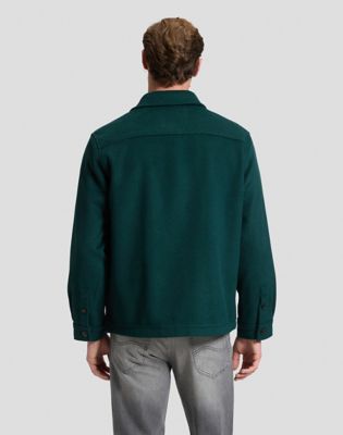 Relaxed Utility Wool Shirt in Ponderosa Pine