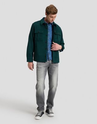 Relaxed Utility Wool Shirt in Ponderosa Pine
