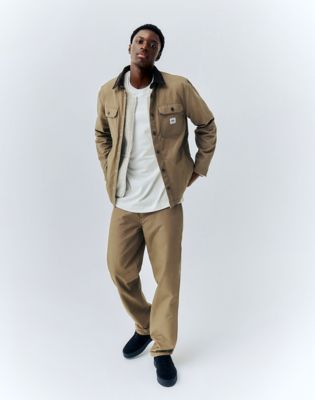 Workwear Relaxed Overshirt in Dark Khaki