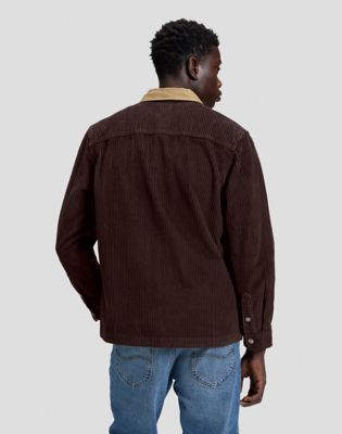 Workwear Relaxed Overshirt in Chocolate Torte