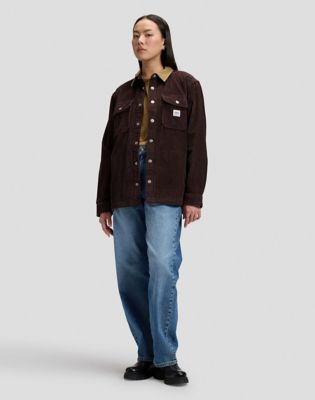 Workwear Relaxed Overshirt in Chocolate Torte