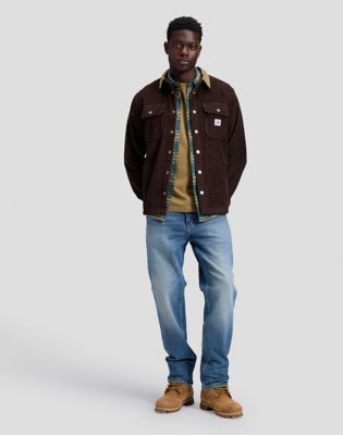 Workwear Relaxed Overshirt in Chocolate Torte