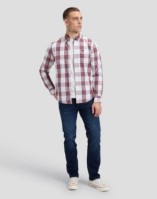 Regular Lightweight Button Down Shirt in Ecru
