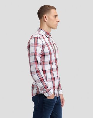 Regular Lightweight Button Down Shirt in Ecru