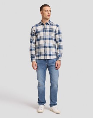 Regular Leesure Shirt Dress Blues, Lee