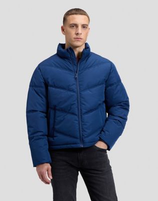 Regular Short Lee Puffer Jacket in Dress Blues