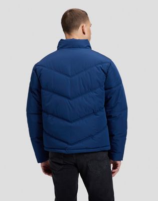 Regular Short Lee Puffer Jacket in Dress Blues