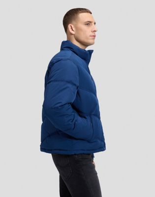 Regular Short Lee Puffer Jacket in Dress Blues