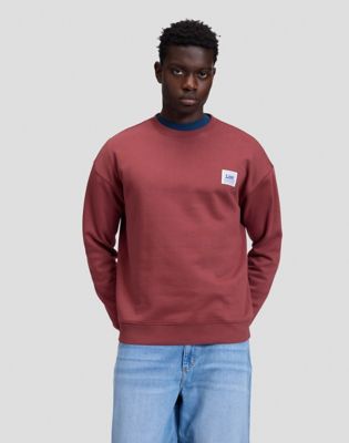 Workwear Relaxed Sweatshirt in Port