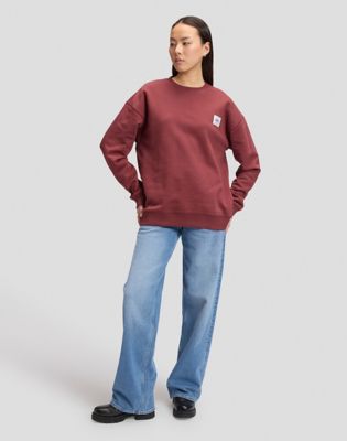 Workwear Relaxed Sweatshirt in Port