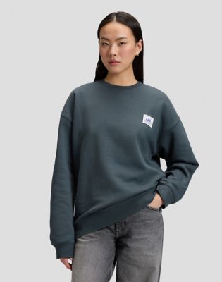 Workwear Relaxed Sweatshirt in Washed Black