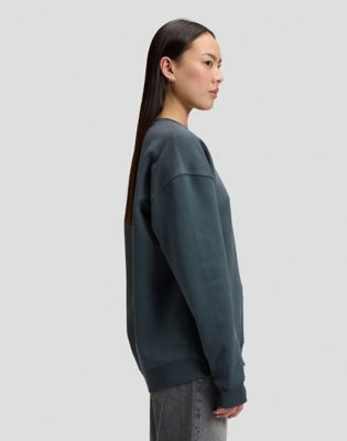 Workwear Relaxed Sweatshirt in Washed Black