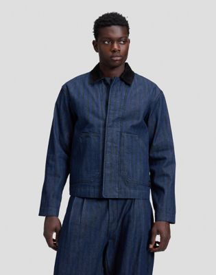 Relaxed Utility Jacket in Hickory Rinse