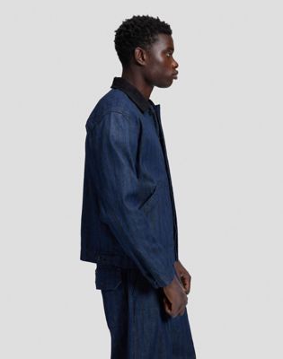 Relaxed Utility Jacket in Hickory Rinse