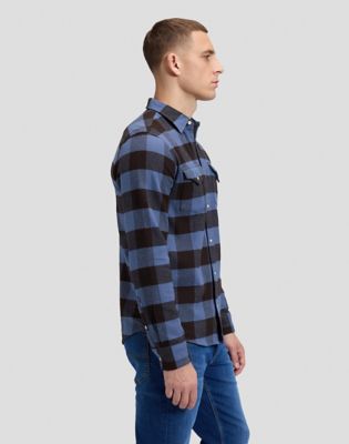 Regular Clean Western Shirt in Chocolate Torte