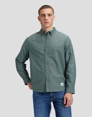 Workwear Relaxed No Pocket Button Down Shirt in Ponderosa Pine