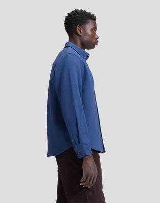 Workwear Relaxed No Pocket Button Down Shirt in Insignia Blue