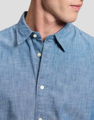 Lee Regular Shirt in Mid Chambray