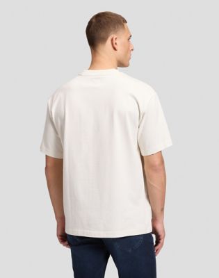 Workwear Relaxed Boxy Heavy Tee in Ecru