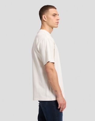 Workwear Relaxed Boxy Heavy Tee in Ecru