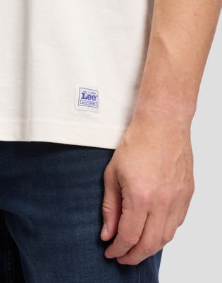 Workwear Relaxed Boxy Heavy Tee in Ecru
