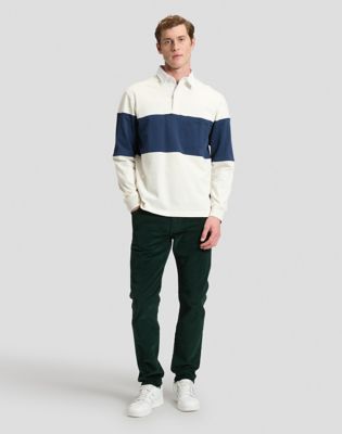 Rider Slim Corduroy Trousers in Scarab