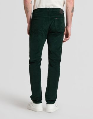 Rider Slim Corduroy Trousers in Scarab