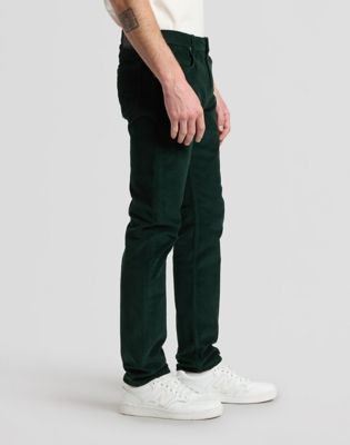 Rider Slim Corduroy Trousers in Scarab