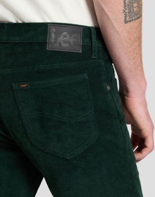 Rider Slim Corduroy Trousers in Scarab
