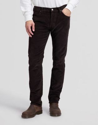 Daren Regular Straight Corduroy Trousers in Chocolate Torte