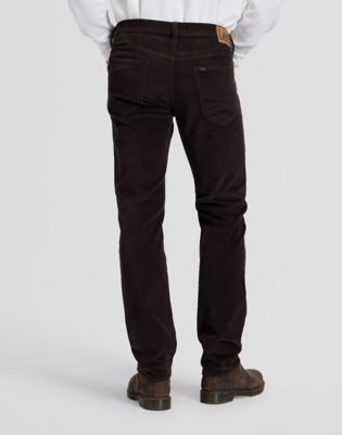 Daren Regular Straight Corduroy Trousers in Chocolate Torte