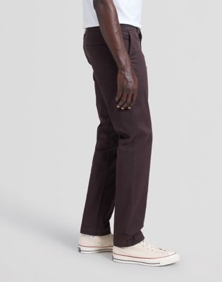 Regular Lightweight Chino Trousers in Chocolate Torte