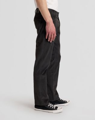 MVP Straight Corduroy Trousers in Static Gray