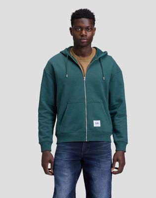 Workwear Relaxed Full Zip Hoodie in Ponderosa Pine