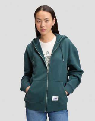 Workwear Relaxed Full Zip Hoodie in Ponderosa Pine