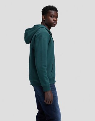 Workwear Relaxed Full Zip Hoodie in Ponderosa Pine