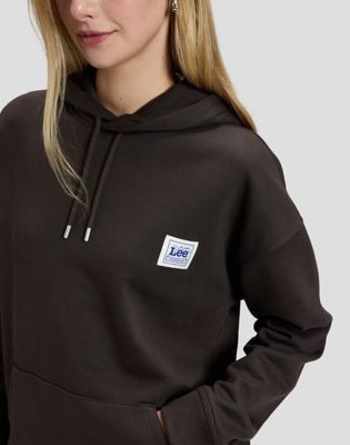 Workwear Relaxed Hoodie in Chocolate Torte