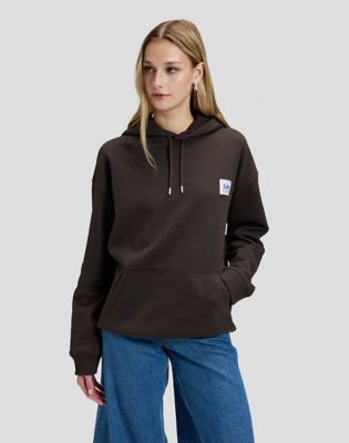 Workwear Relaxed Hoodie in Chocolate Torte
