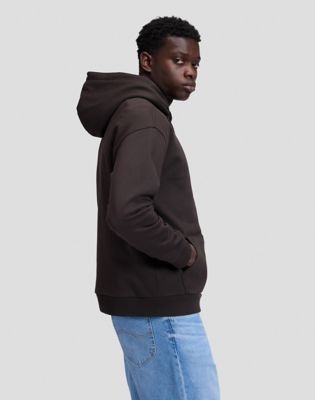 Workwear Relaxed Hoodie in Chocolate Torte