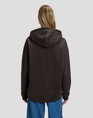 Workwear Relaxed Hoodie in Chocolate Torte