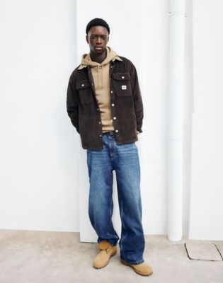 Workwear Relaxed Hoodie in Dark Khaki