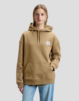 Workwear Relaxed Hoodie in Dark Khaki