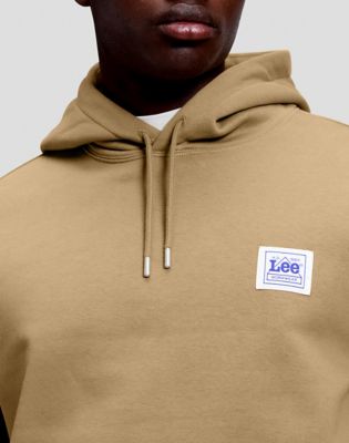 Workwear Relaxed Hoodie in Dark Khaki