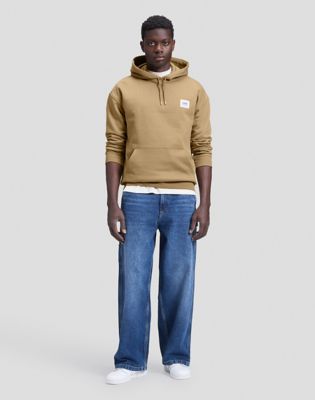Workwear Relaxed Hoodie in Dark Khaki