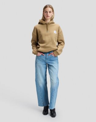 Workwear Relaxed Hoodie in Dark Khaki