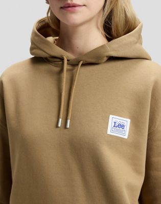 Workwear Relaxed Hoodie in Dark Khaki