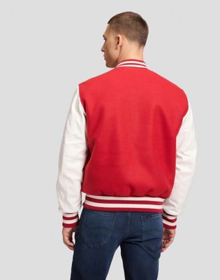 Workwear Relaxed Letterman Jacket in Samba