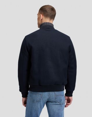 Regular Wool Bomber in Black
