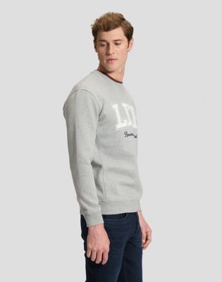 Lee Original Regular Crew Sweatshirt in Mid Grey Mele